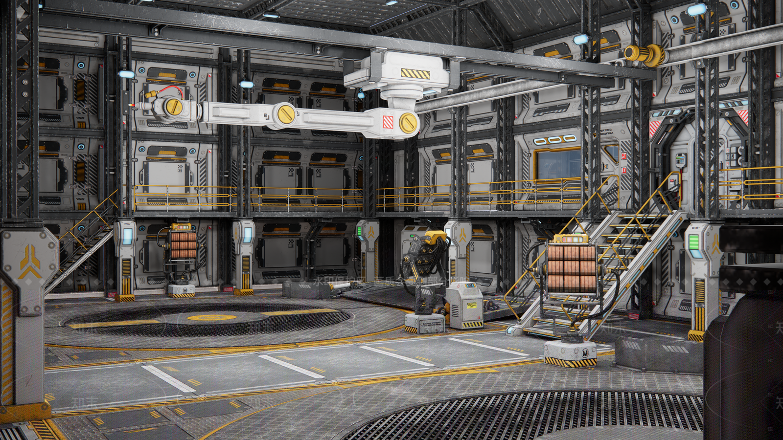 工业研发厂房SU模型下载【ID:1204948890】