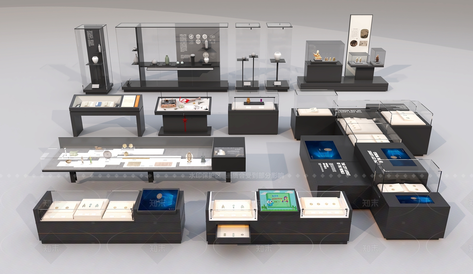 现代博物馆SU模型下载【ID:1204951214】