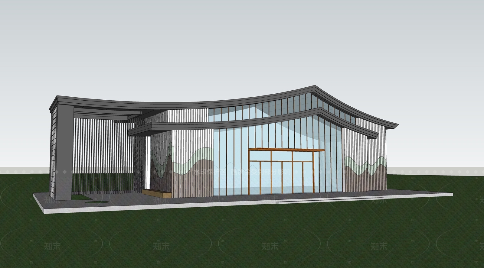 现代其他公共建筑SU模型下载【ID:1204952138】