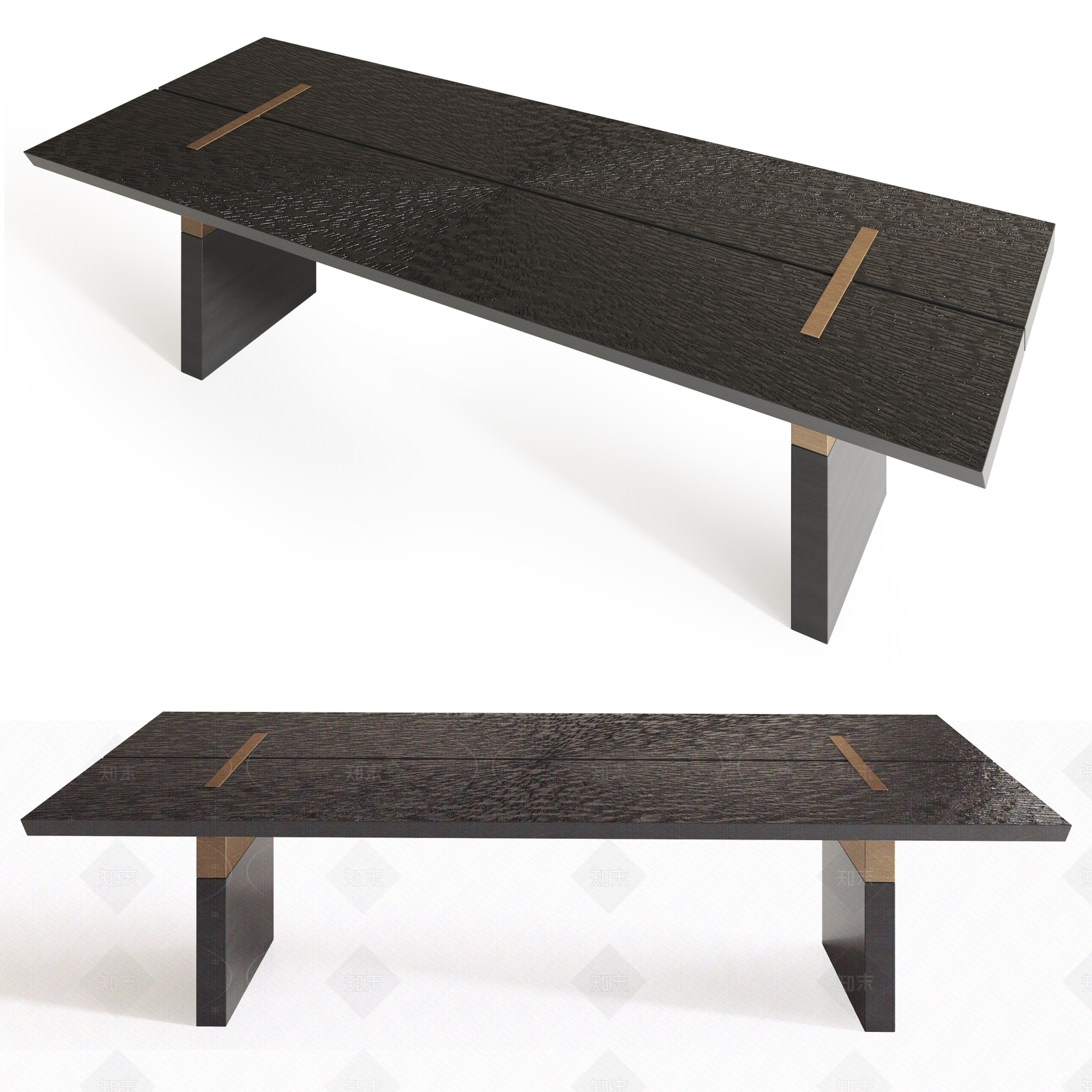 现代轻奢餐桌SU模型下载【ID:1204952189】