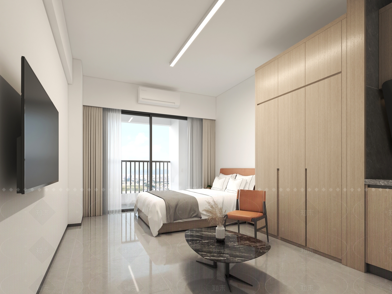 现代宿舍3D模型下载【ID:1204952553】