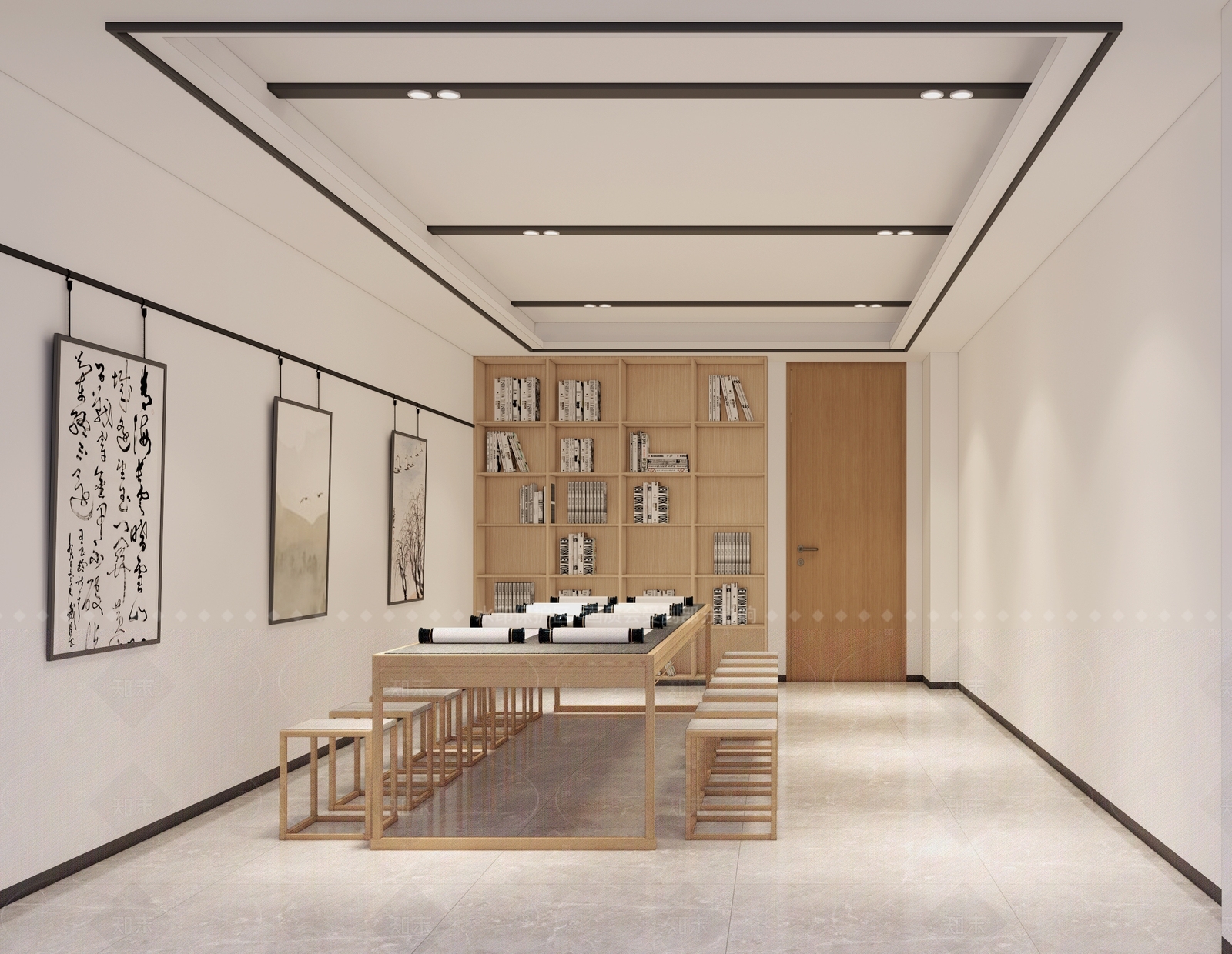 现代简约其他办公区域SU模型下载【ID:1204956265】