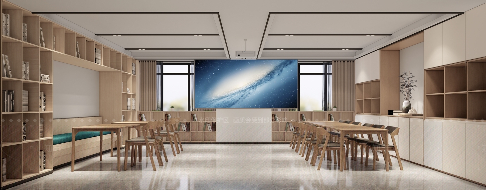 现代简约其他办公区域SU模型下载【ID:1204956324】