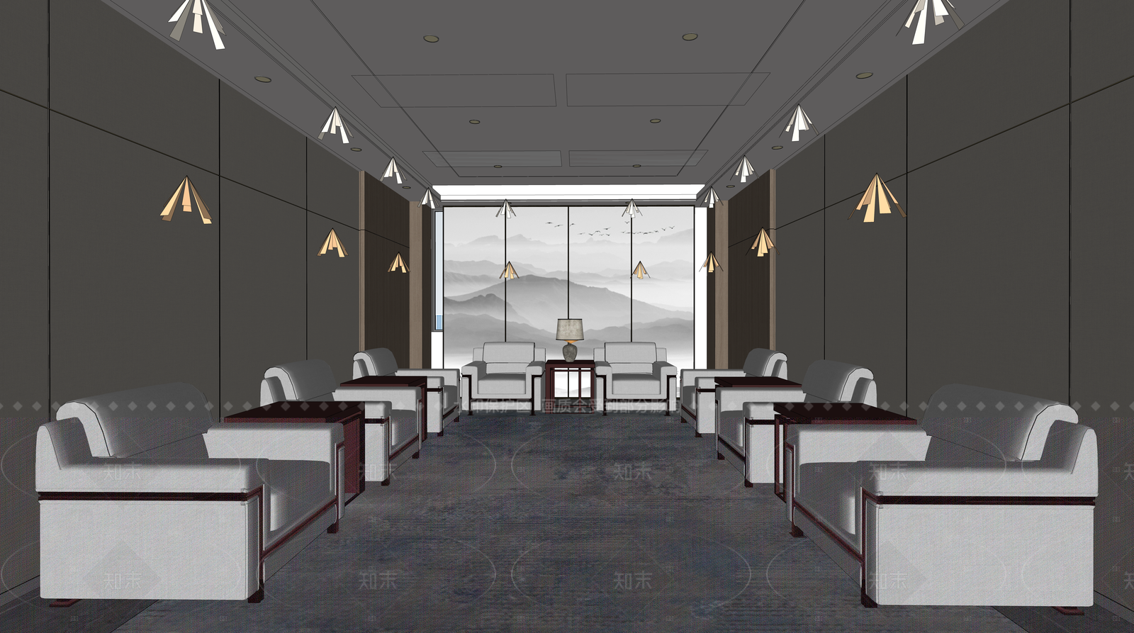 现代其他办公区域SU模型下载【ID:1204957091】