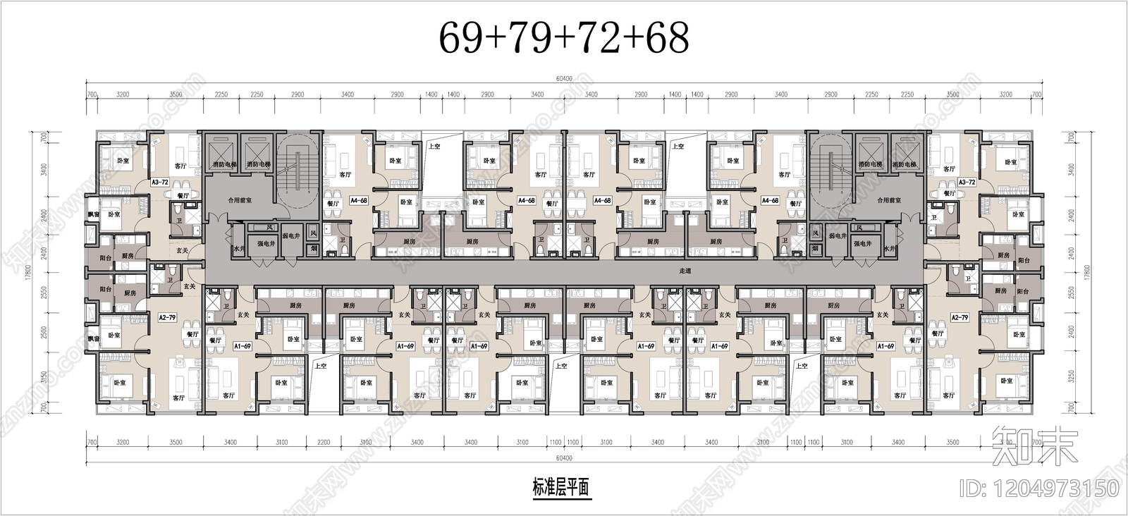 公寓建筑CAD图纸
