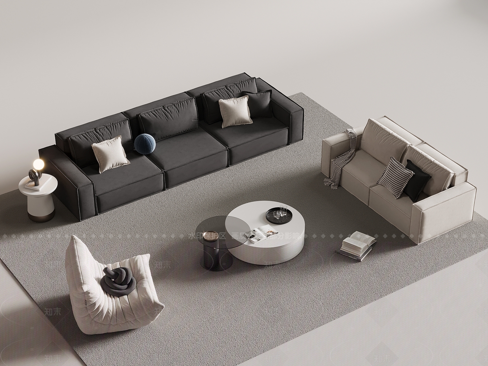 现代简约其他沙发3D模型下载【ID:1204982516】