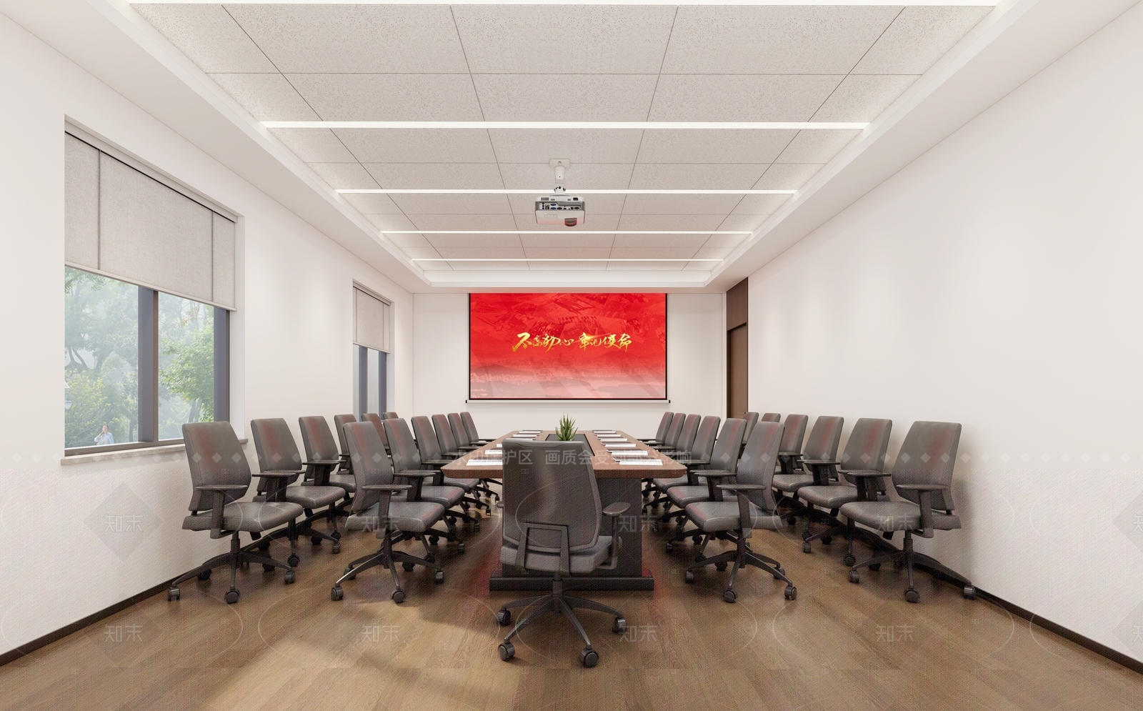 现代会议室SU模型下载【ID:1204987160】