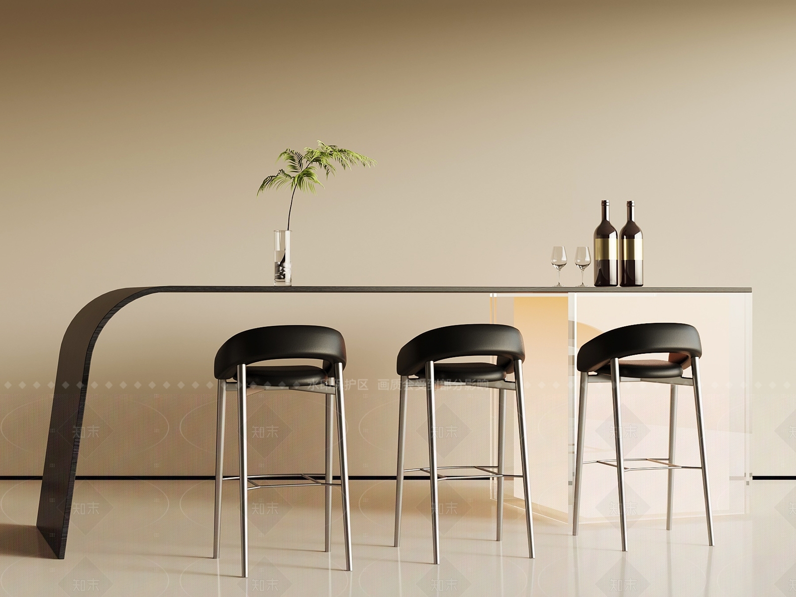 现代意式吧台吊灯3D模型下载【ID:1204988117】