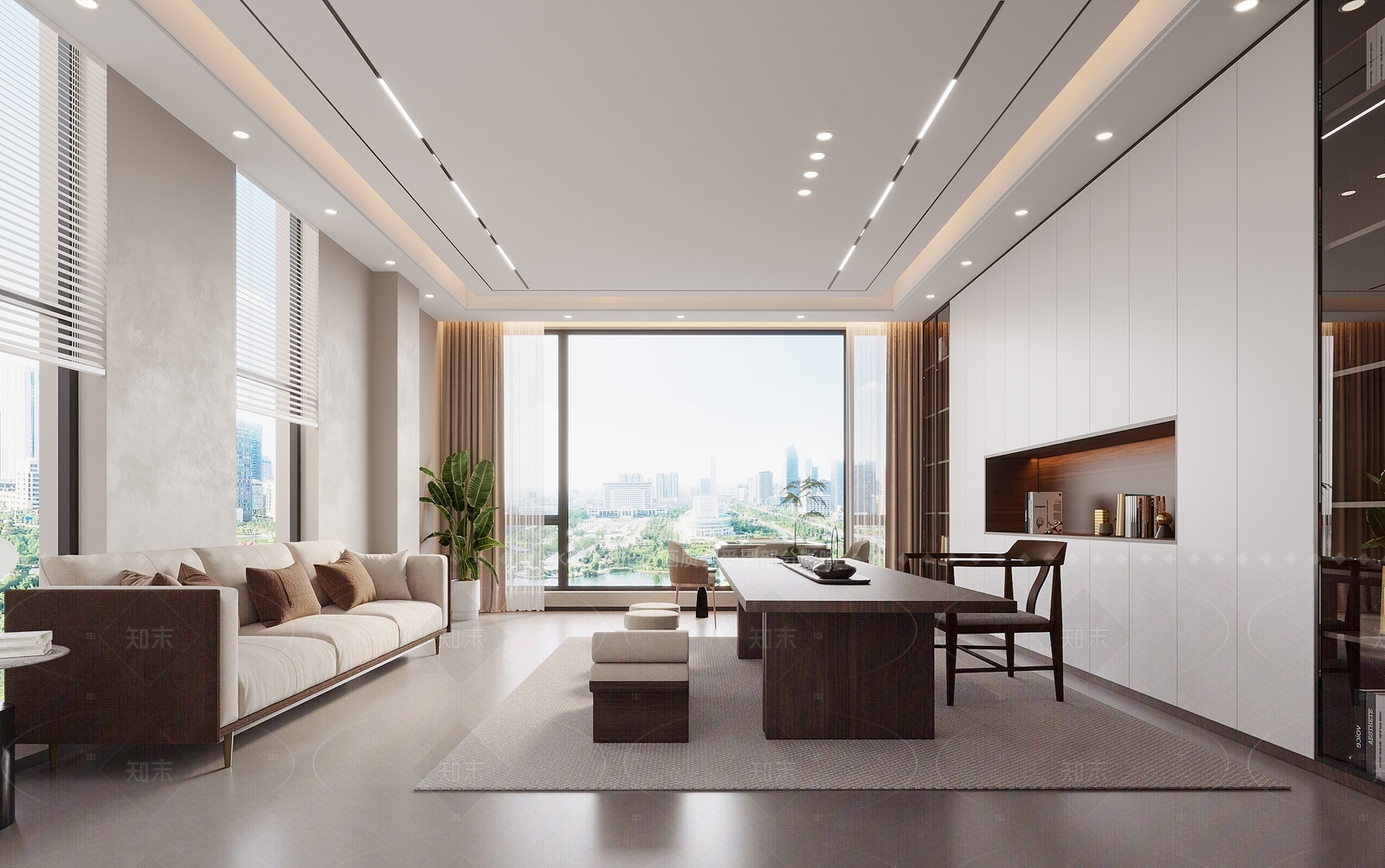 现代接待室3D模型下载【ID:1204989734】