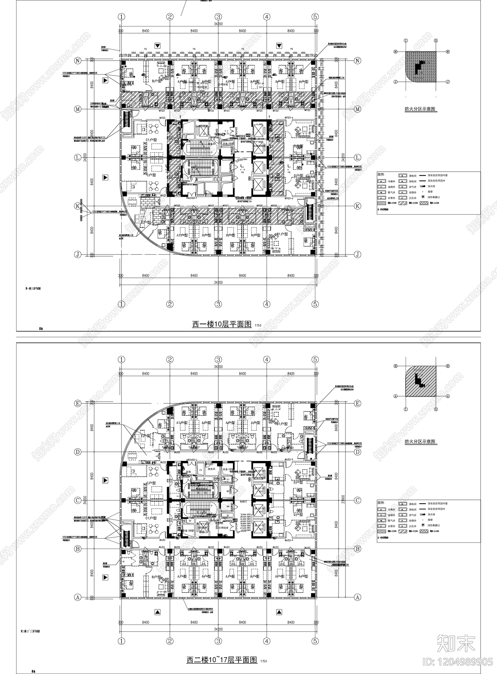 幕墙结构cad施工图下载【ID:1204989905】
