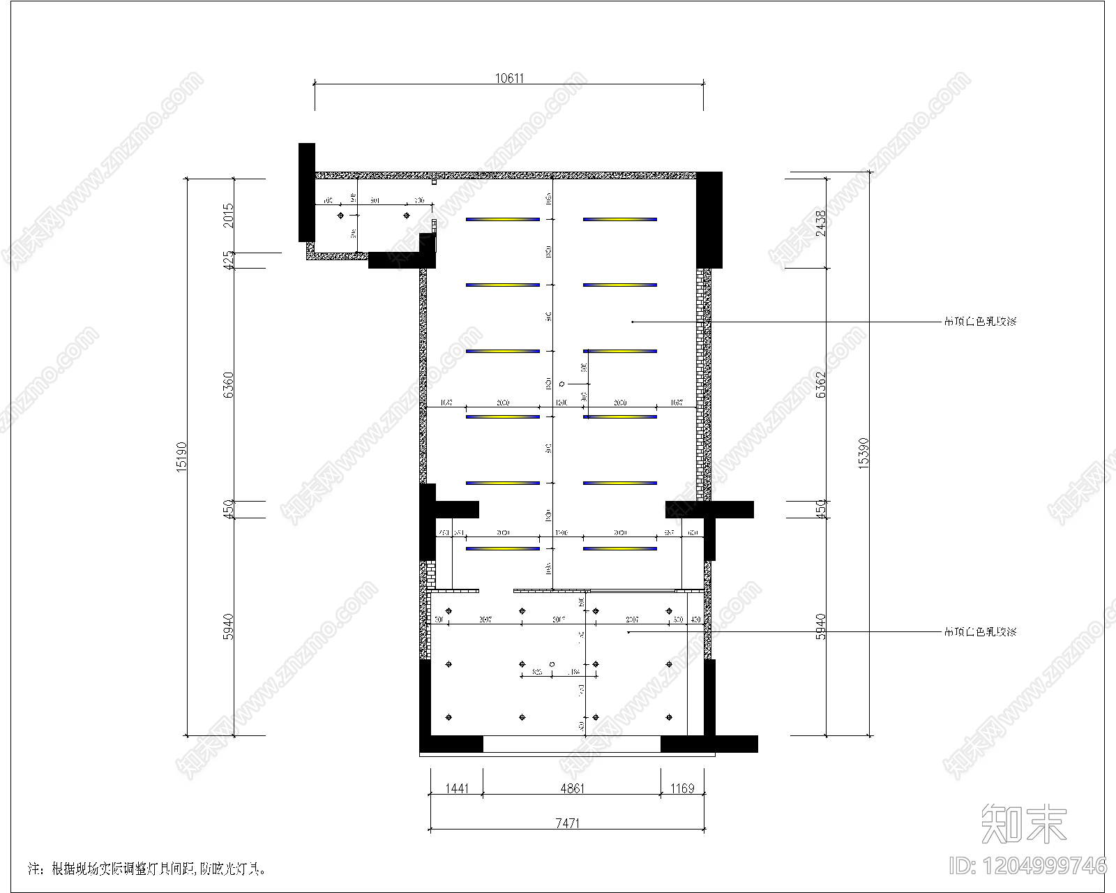 新中式现代其他休闲娱乐空间cad施工图下载【ID:1204999746】