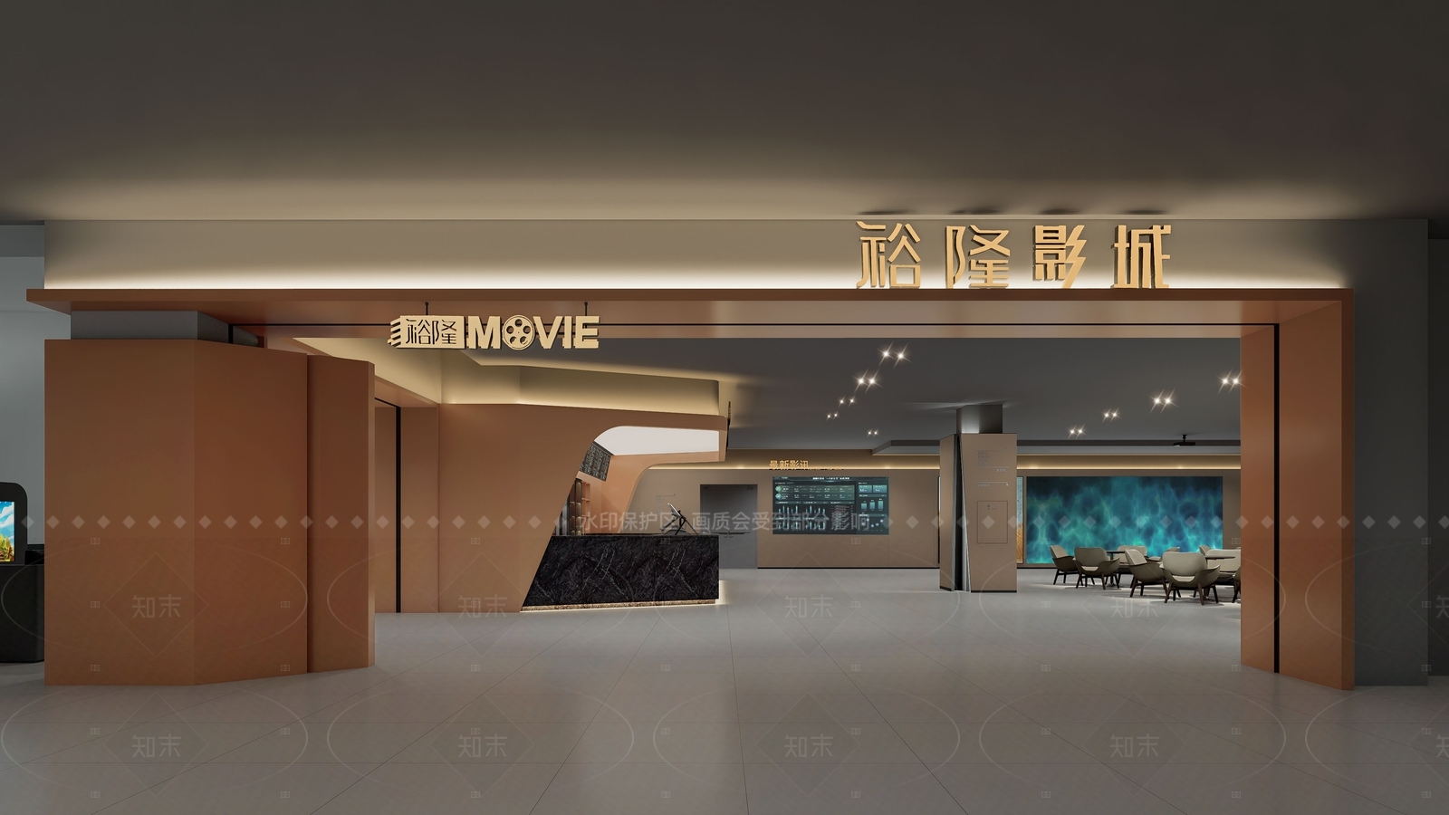 现代电影院SU模型下载【ID:1205002515】
