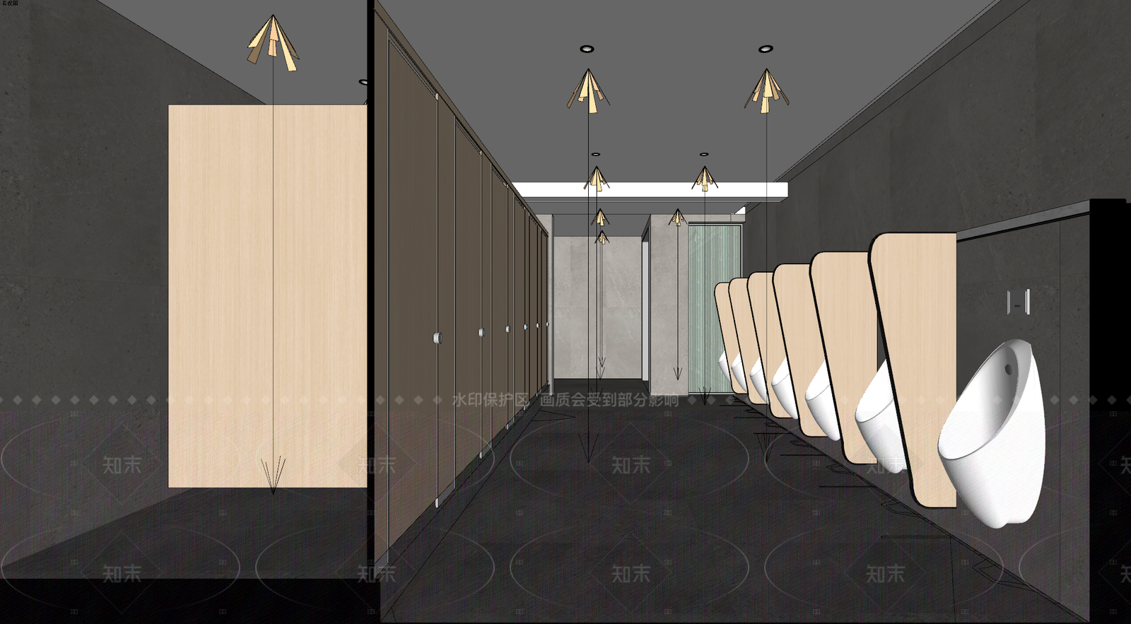 现代简约其他学校空间SU模型下载【ID:1205005599】