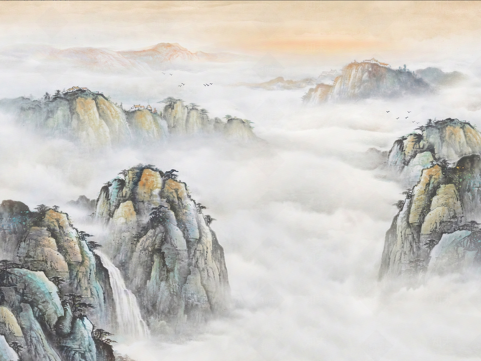 现代新中式大理石岩板贴图下载【ID:1205007220】