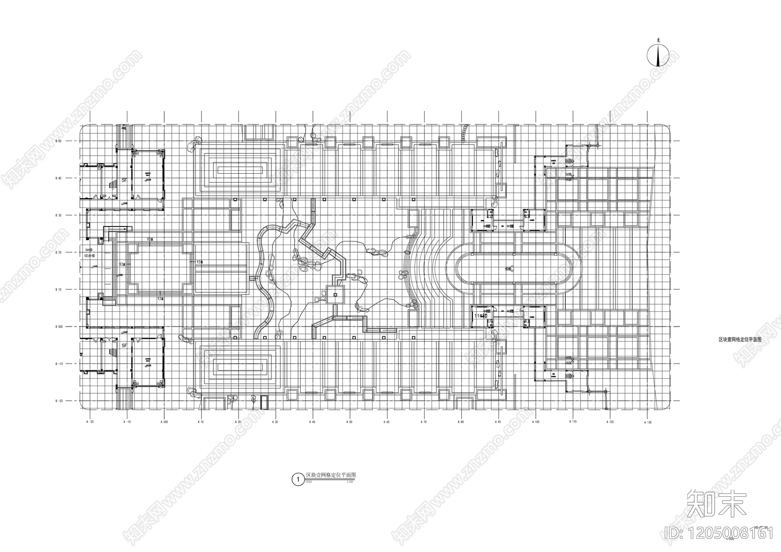 口袋公园cad施工图下载【ID:1205008161】
