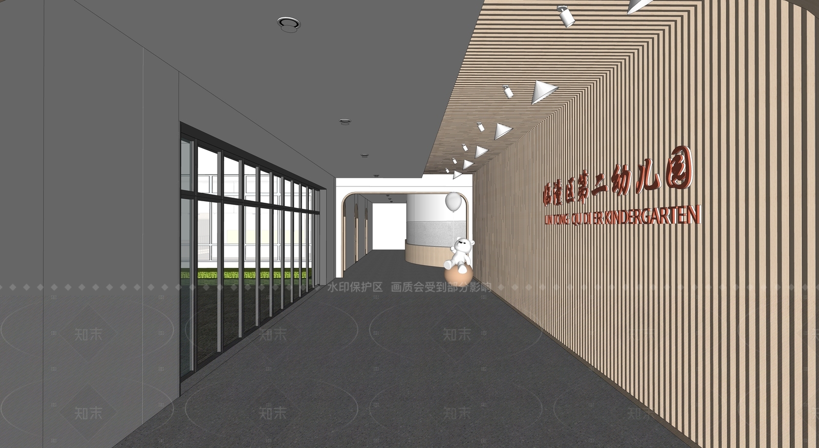 现代其他学校空间SU模型下载【ID:1205010567】