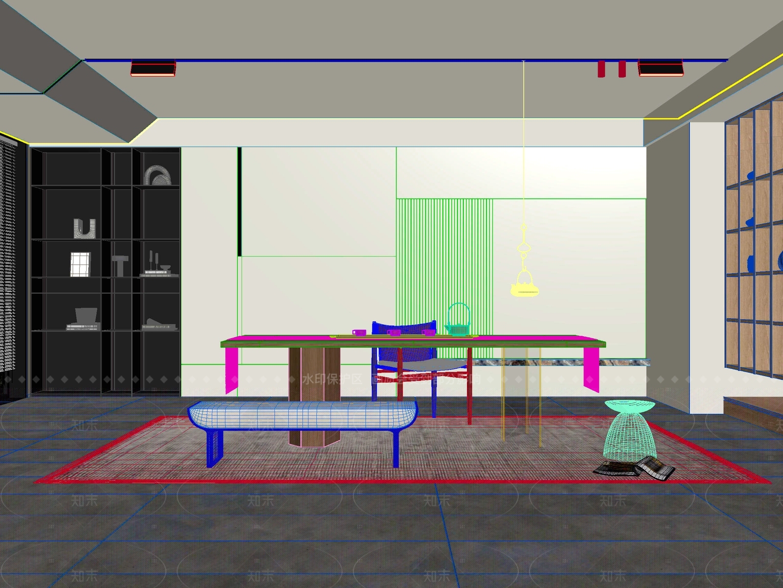新中式中式茶桌椅3D模型下载【ID:1205012788】