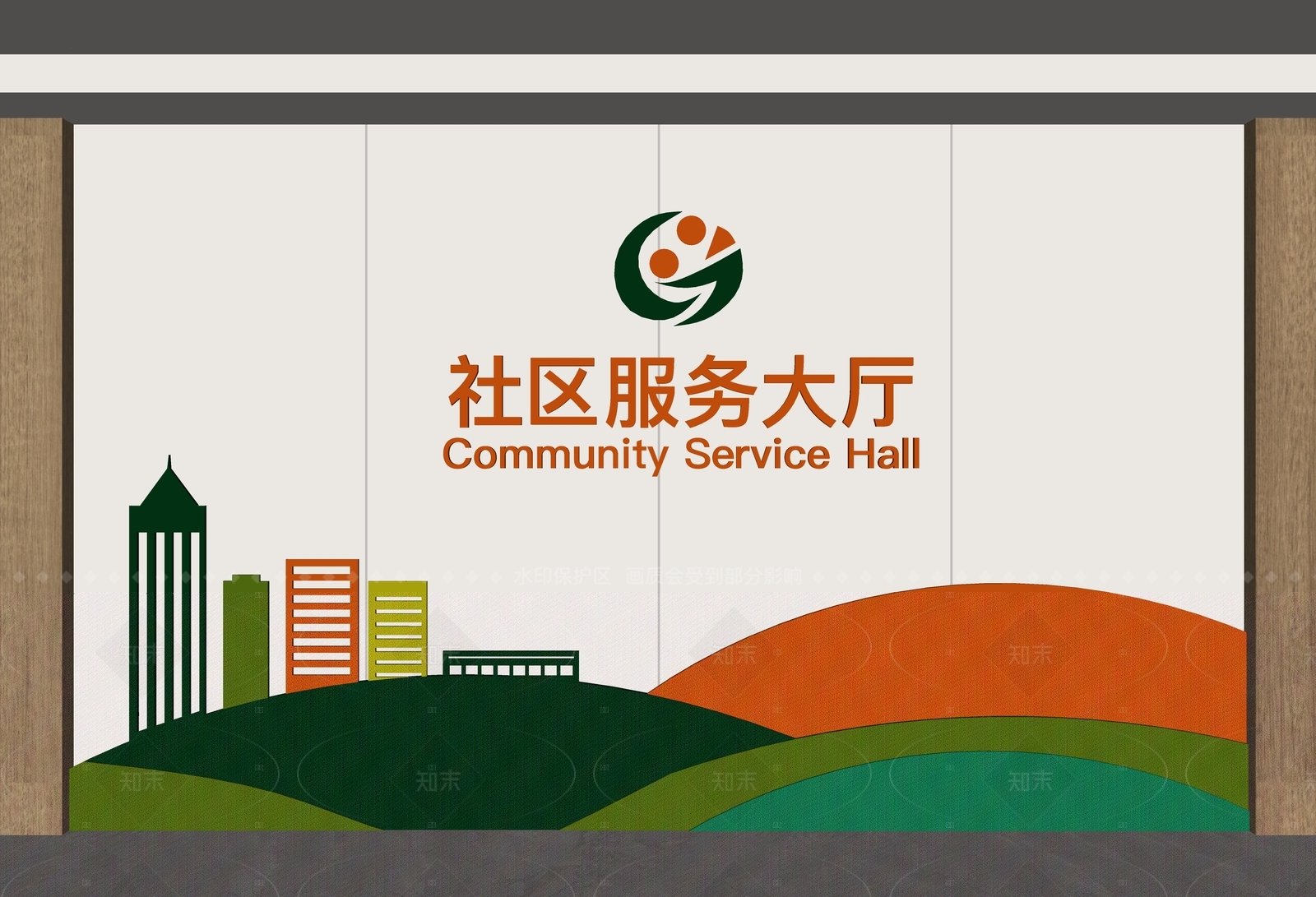 现代背景墙SU模型下载【ID:1205013500】