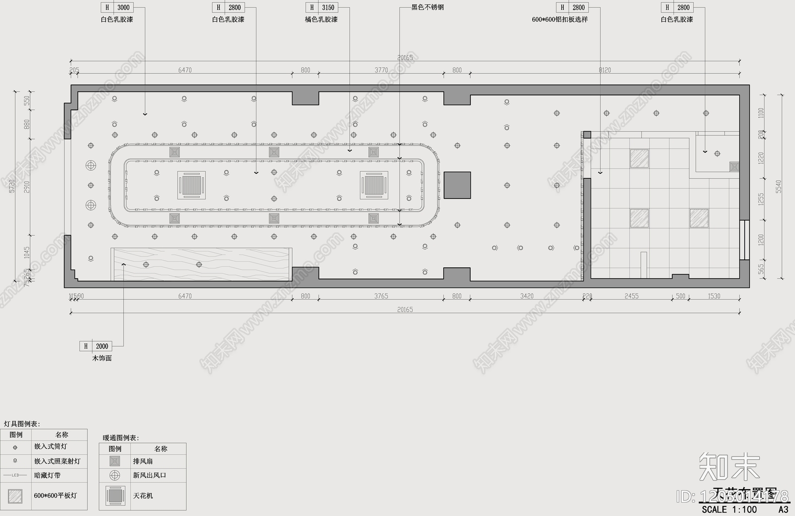 现代其他餐饮空间cad施工图下载【ID:1205014178】