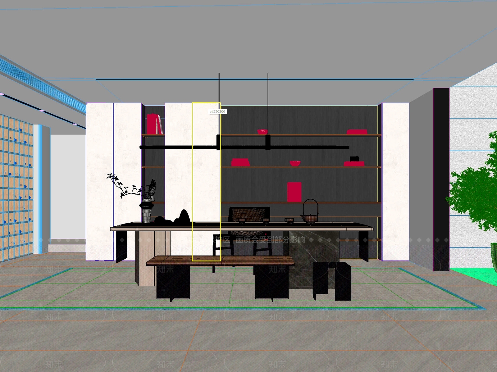 新中式中式茶桌椅3D模型下载【ID:1205016366】