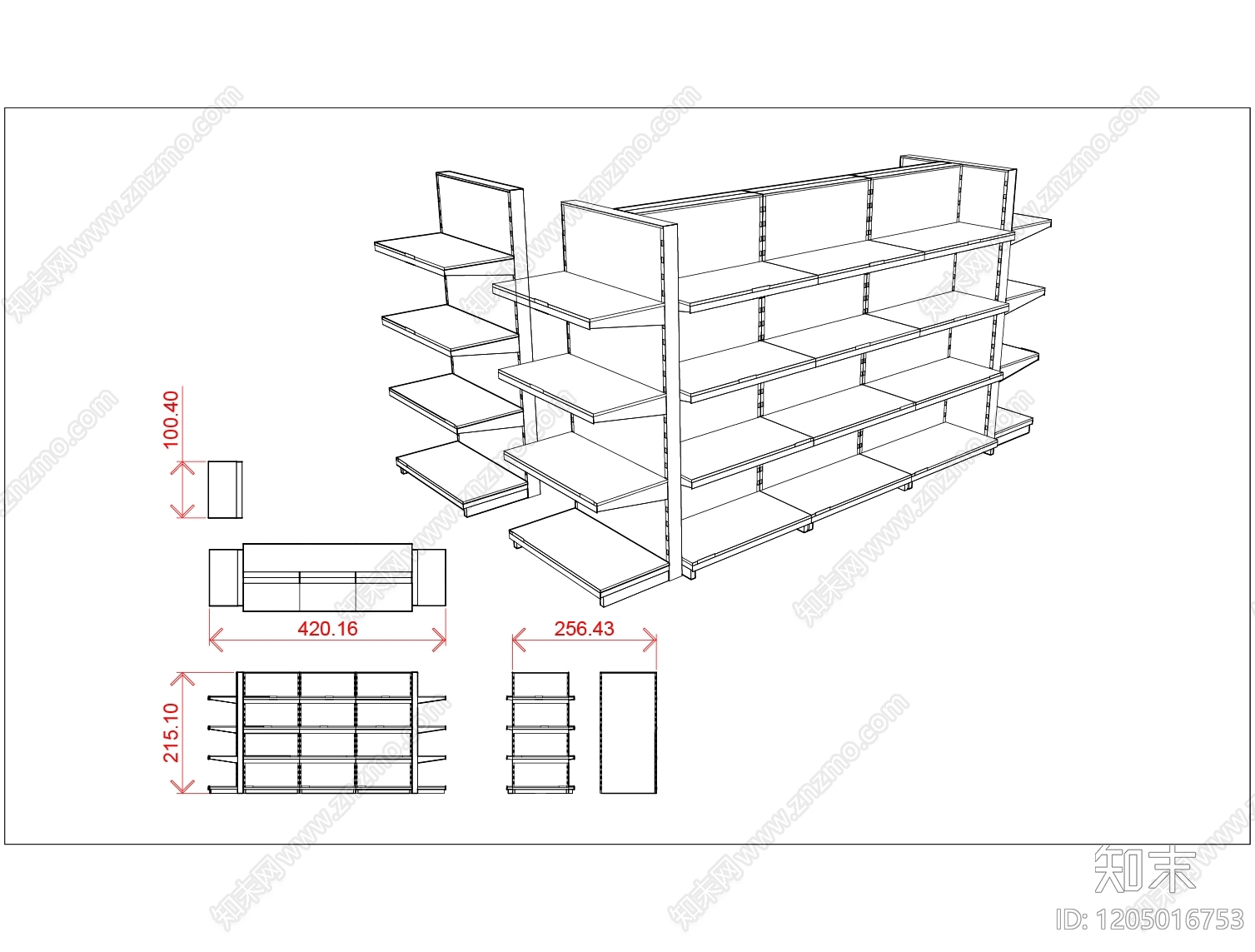 现代五金管件cad施工图下载【ID:1205016753】