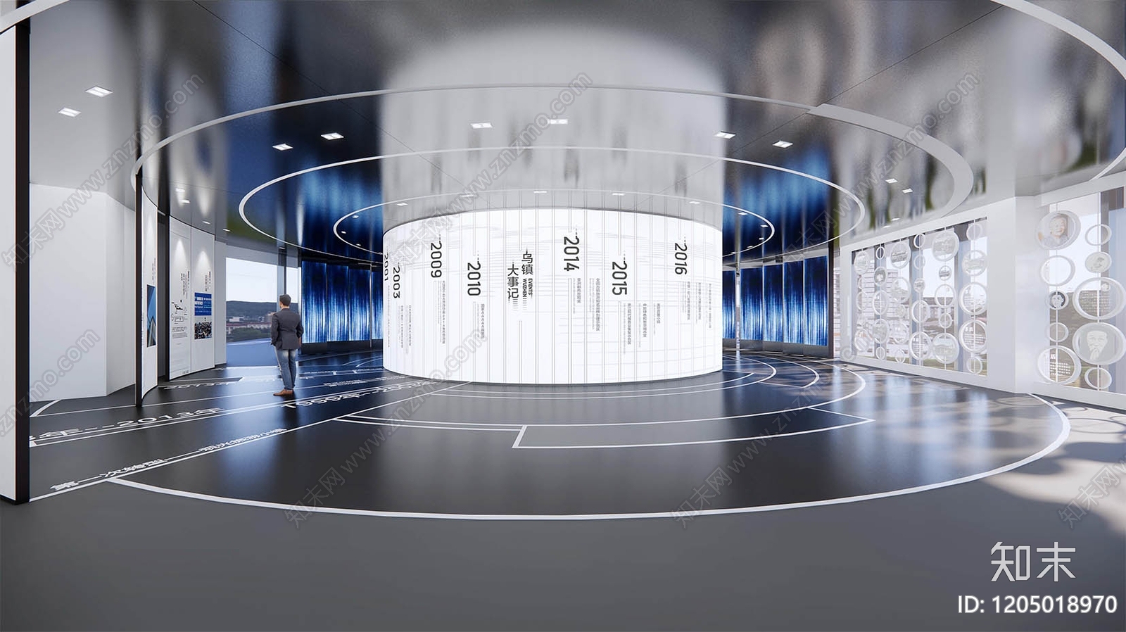 新中式现代企业展厅下载【ID:1205018970】