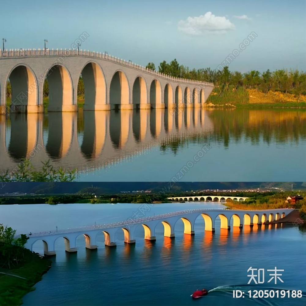 现代中式景观桥施工图下载【ID:1205019188】