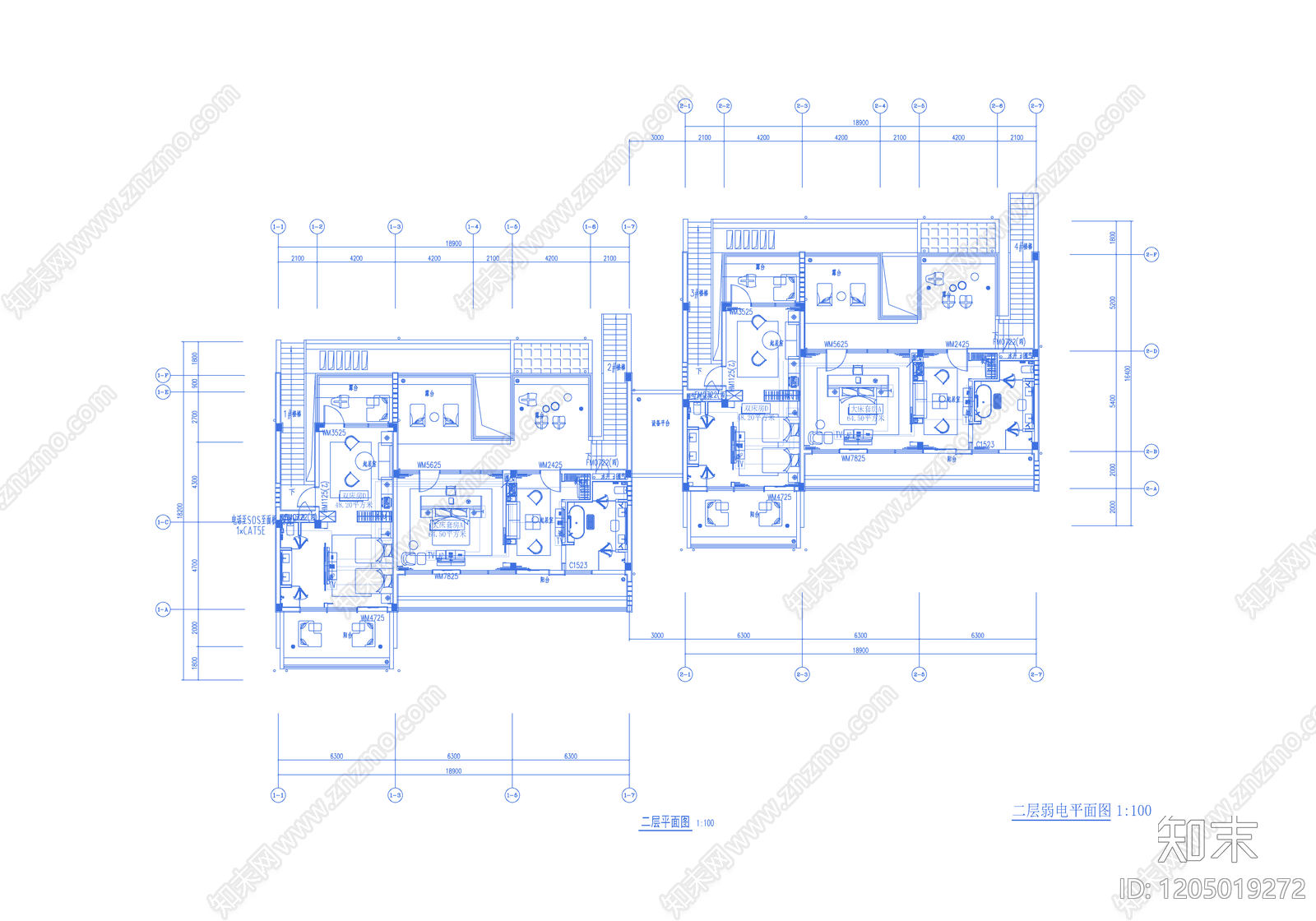通信网络系统cad施工图下载【ID:1205019272】
