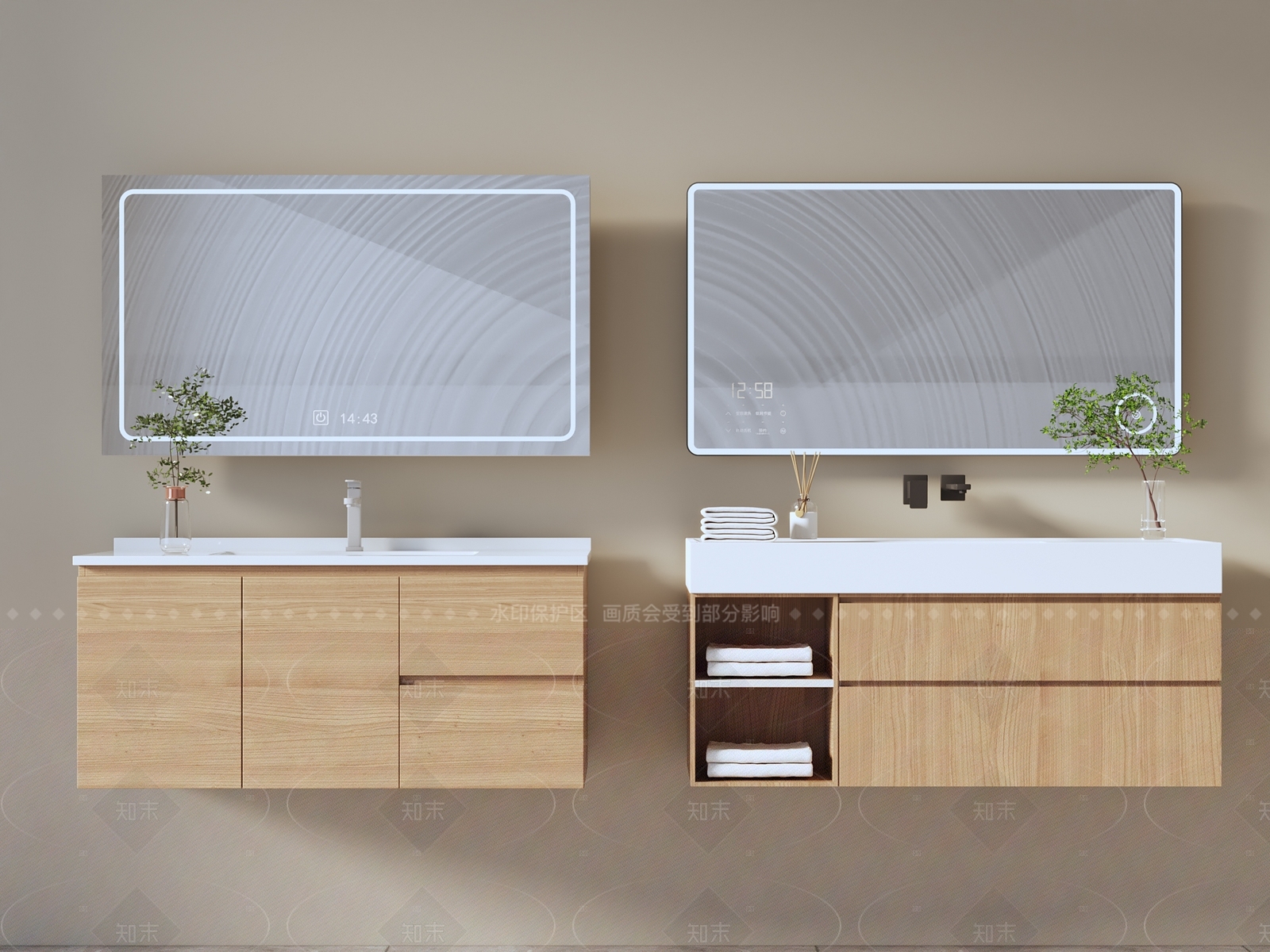 浴室柜3D模型下载【ID:1205019207】