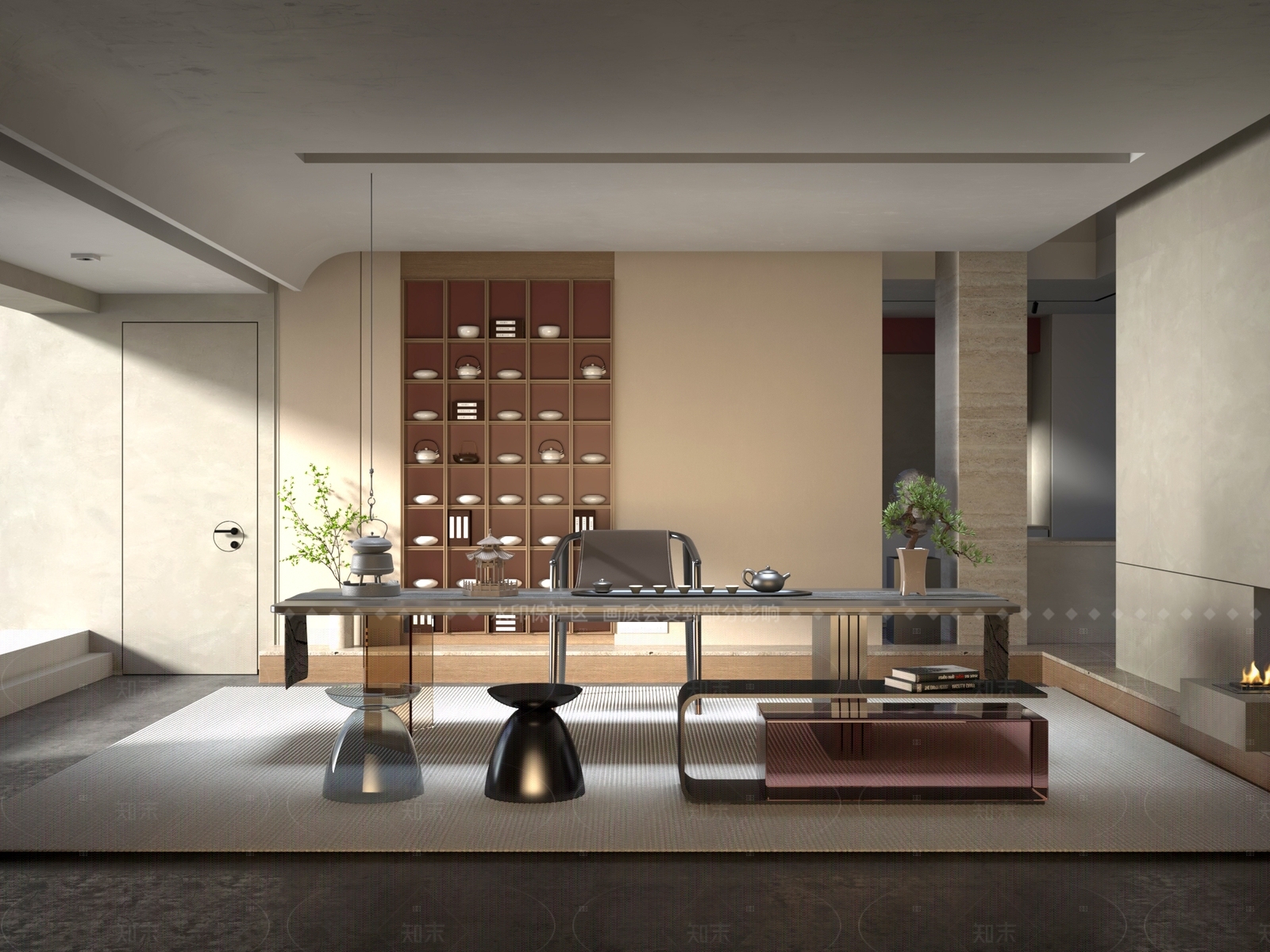 新中式中式茶桌椅3D模型下载【ID:1205020920】