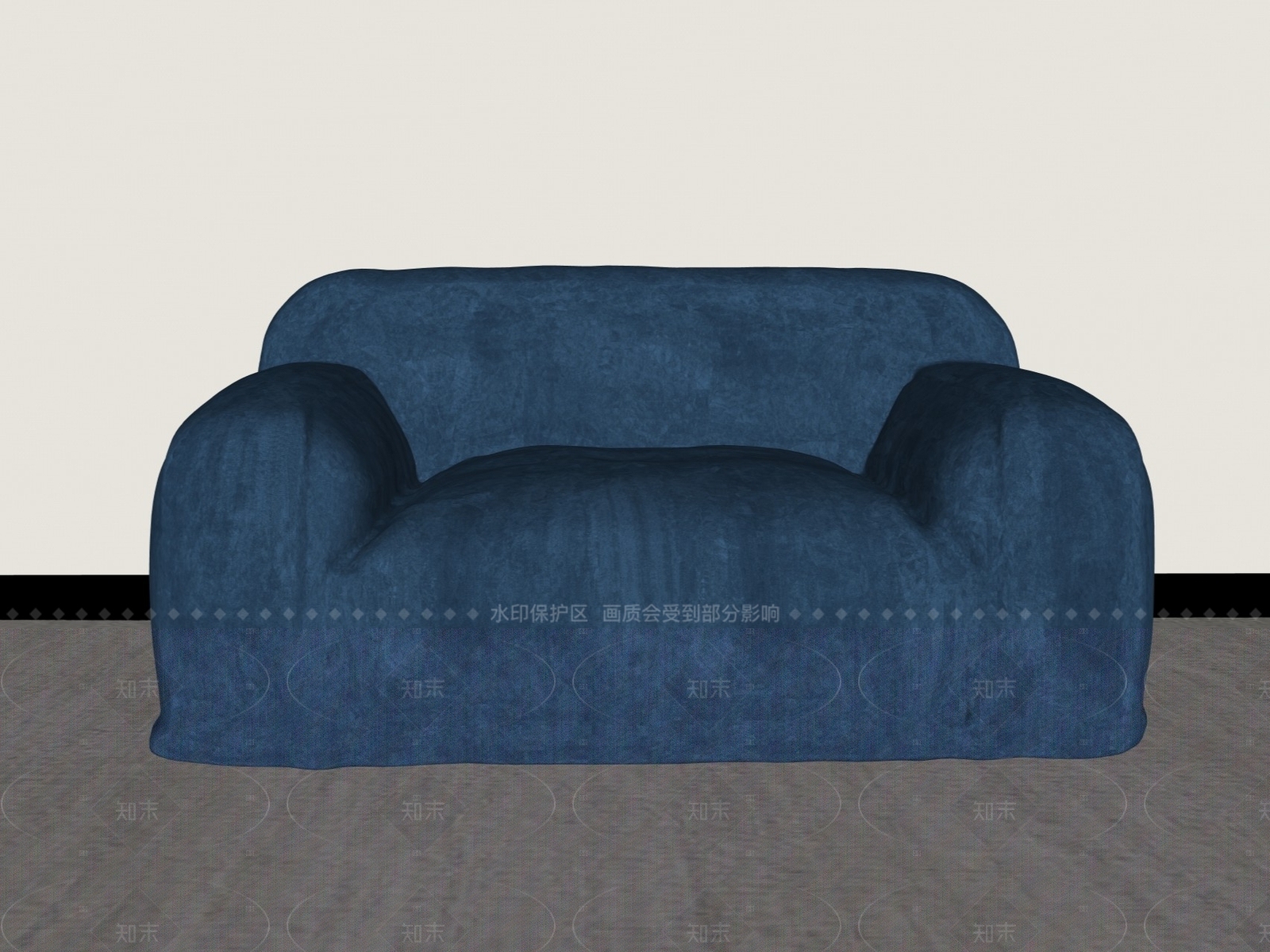 简约北欧单人沙发3D模型下载【ID:1205021583】