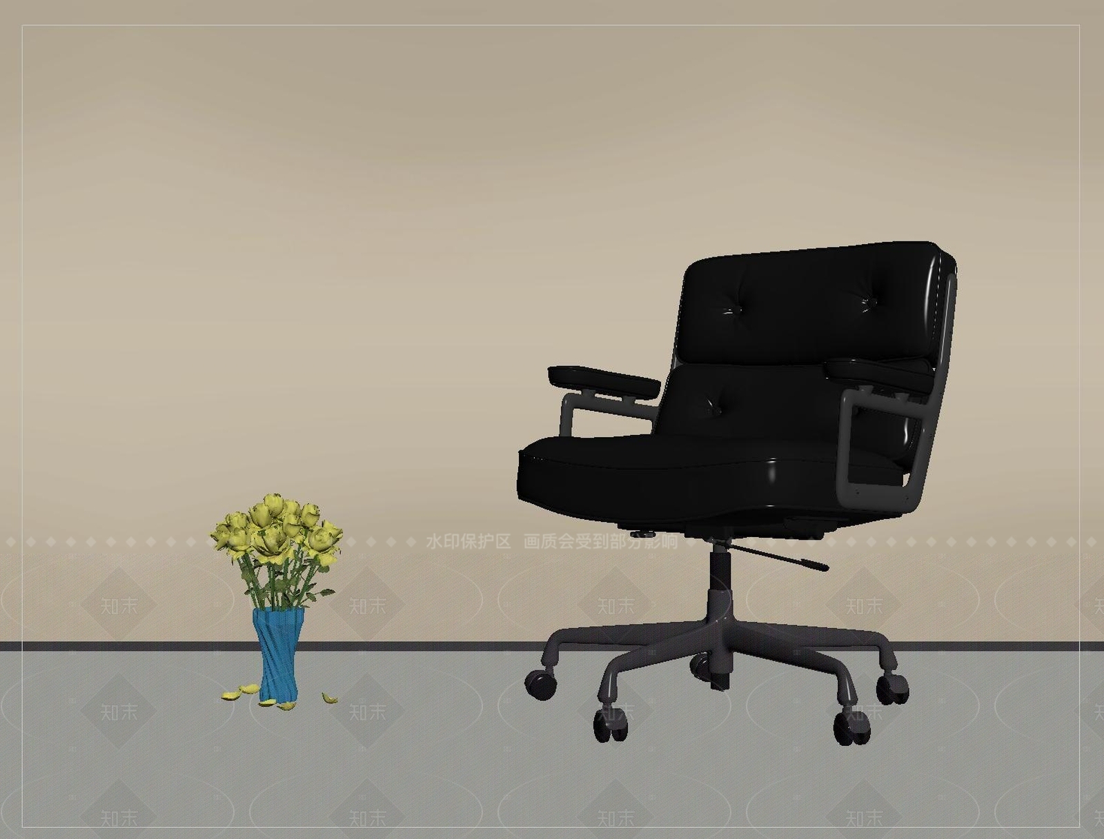现代办公椅SU模型下载【ID:1205022659】