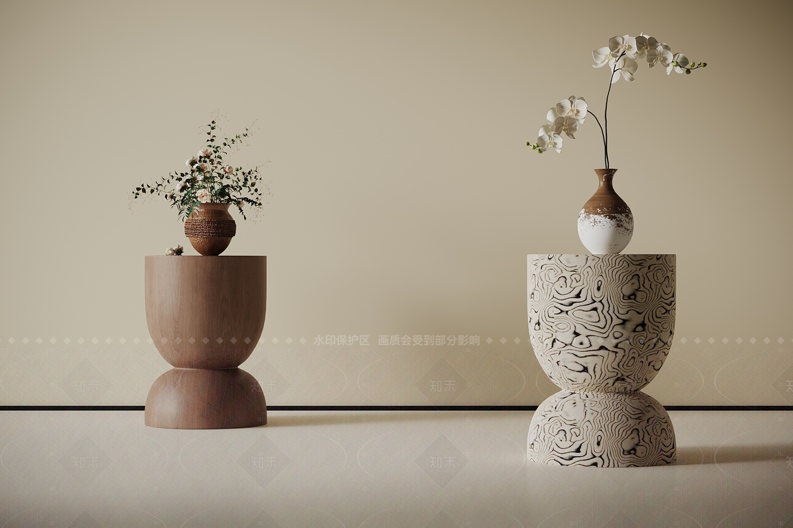 现代中古边几SU模型下载【ID:1205023069】