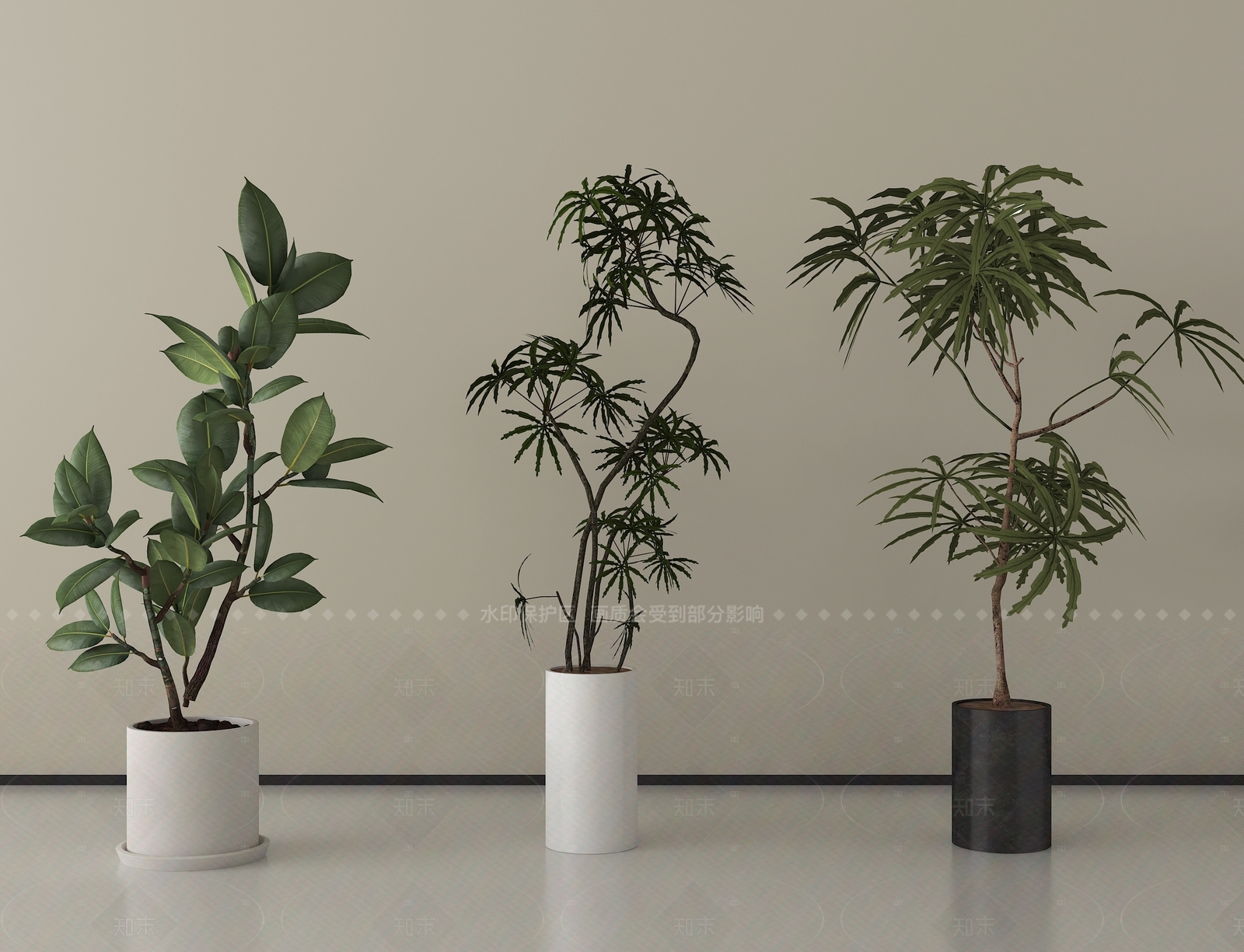 盆栽SU模型下载【ID:1205025086】