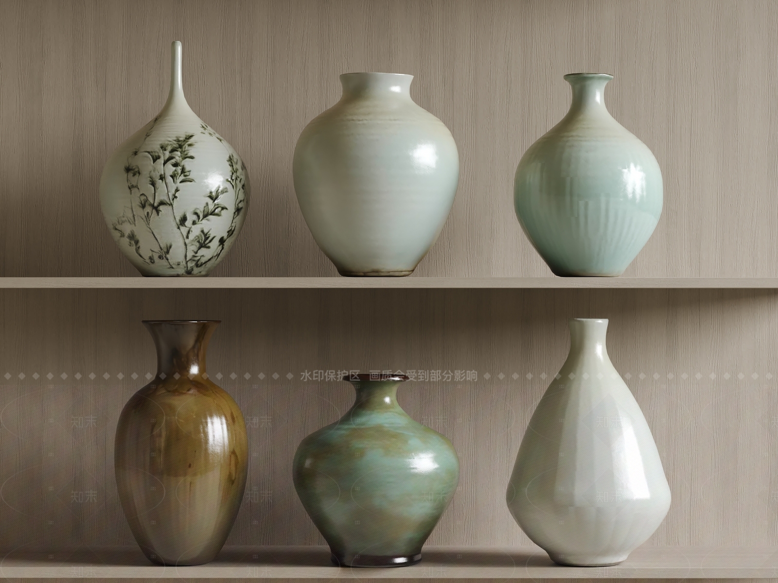 中式新中式罐子3D模型下载【ID:1205027005】