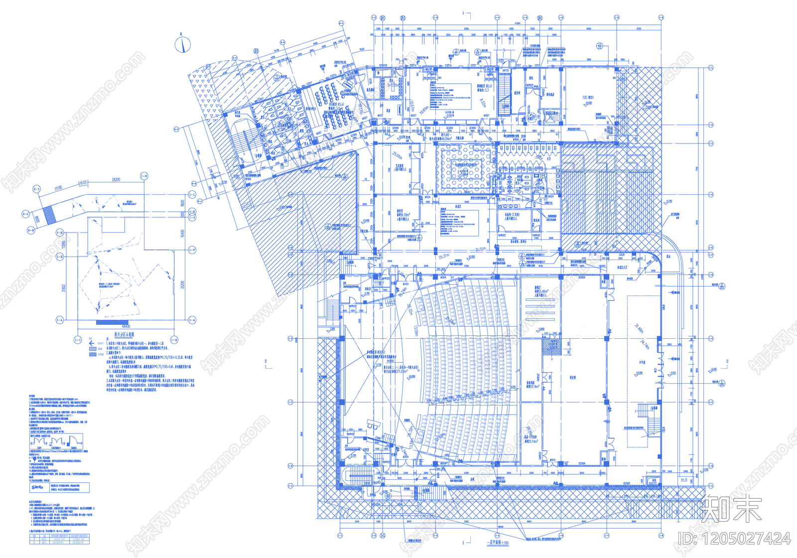现代学校建筑cad施工图下载【ID:1205027424】