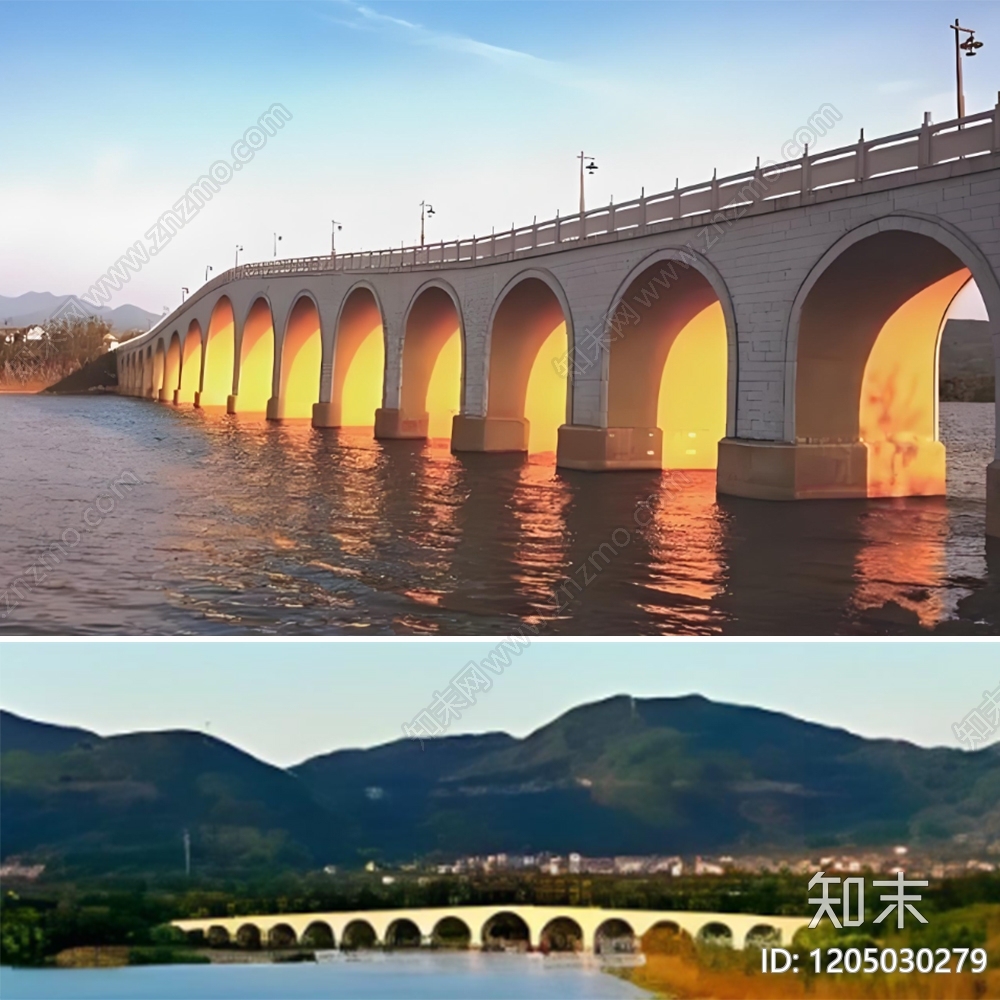 现代中式景观桥施工图下载【ID:1205030279】