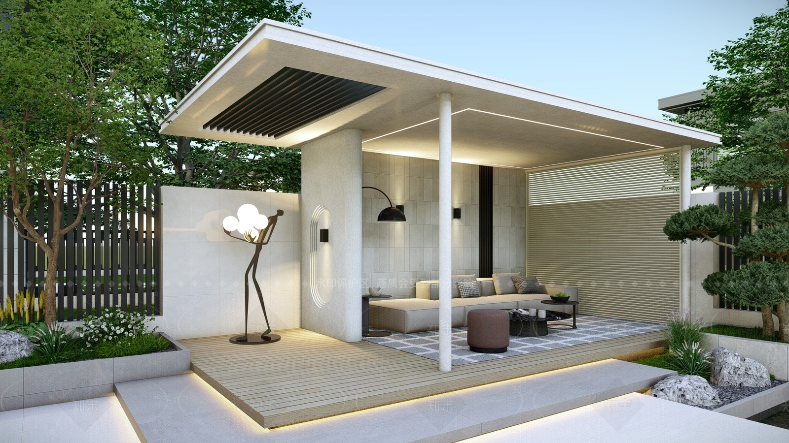 现代简约其他户外家具SU模型下载【ID:1205040238】