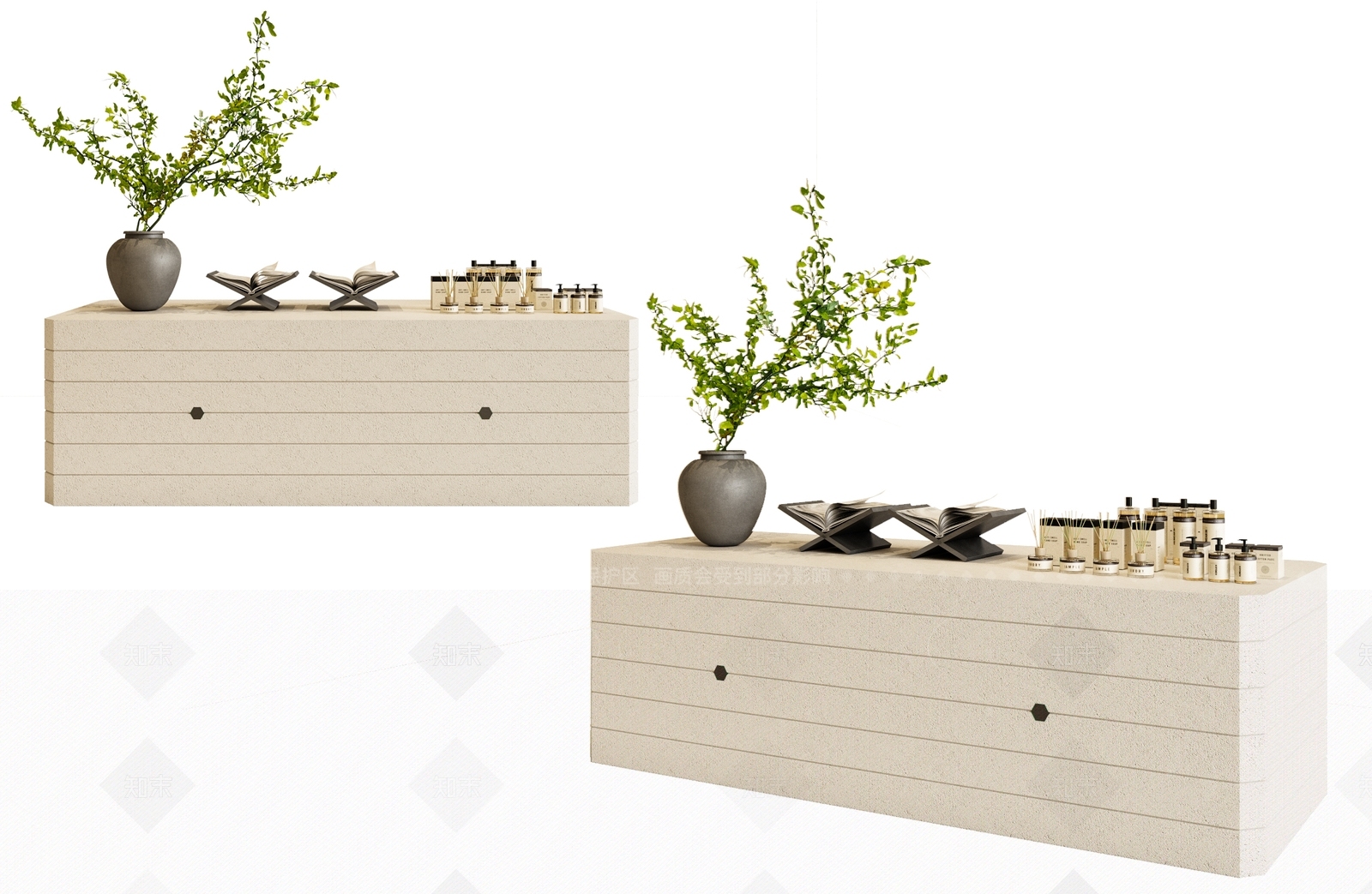 现代化妆品展台3D模型下载【ID:1205042085】
