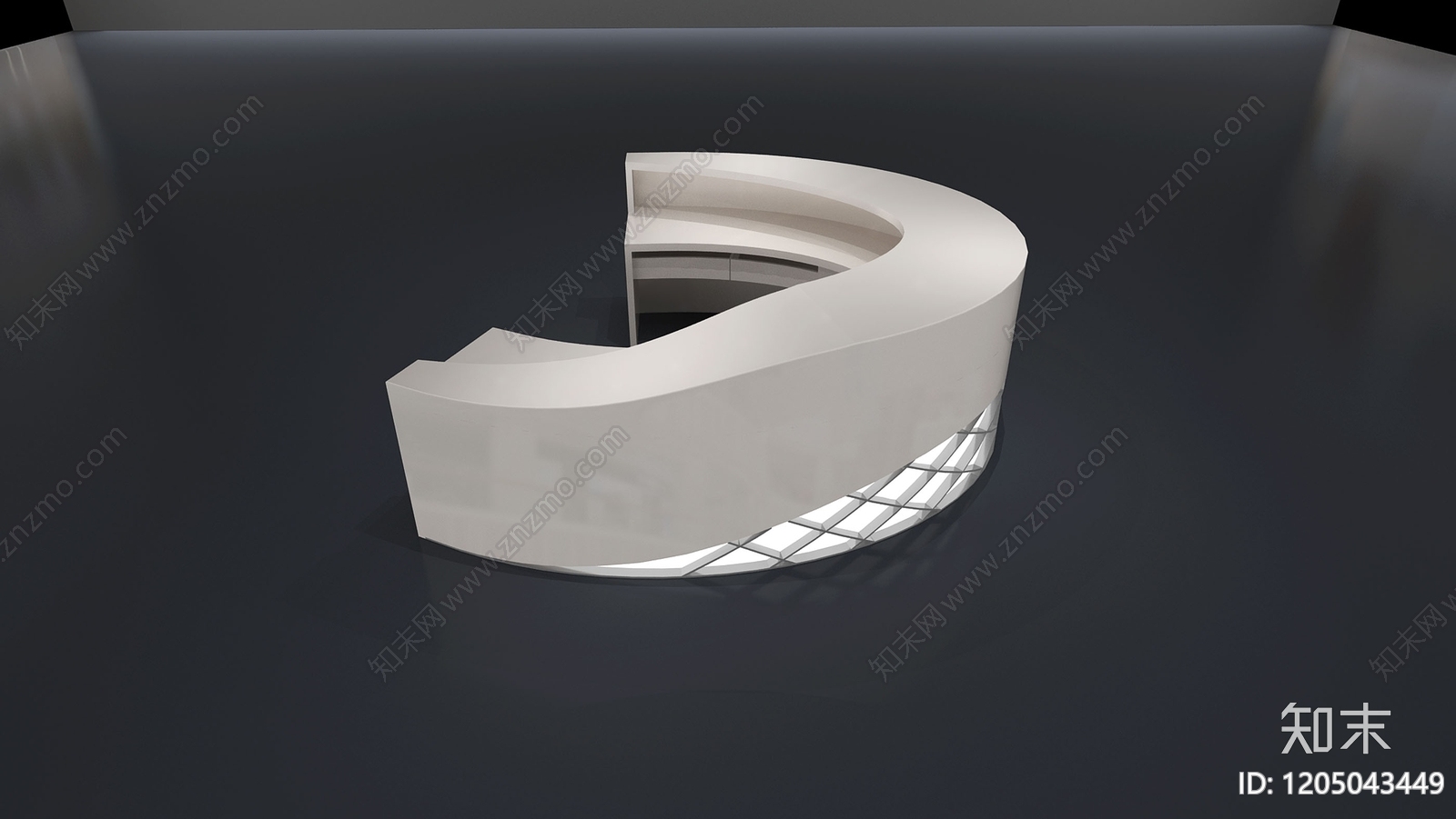 现代轻奢前台3D模型下载【ID:1205043449】