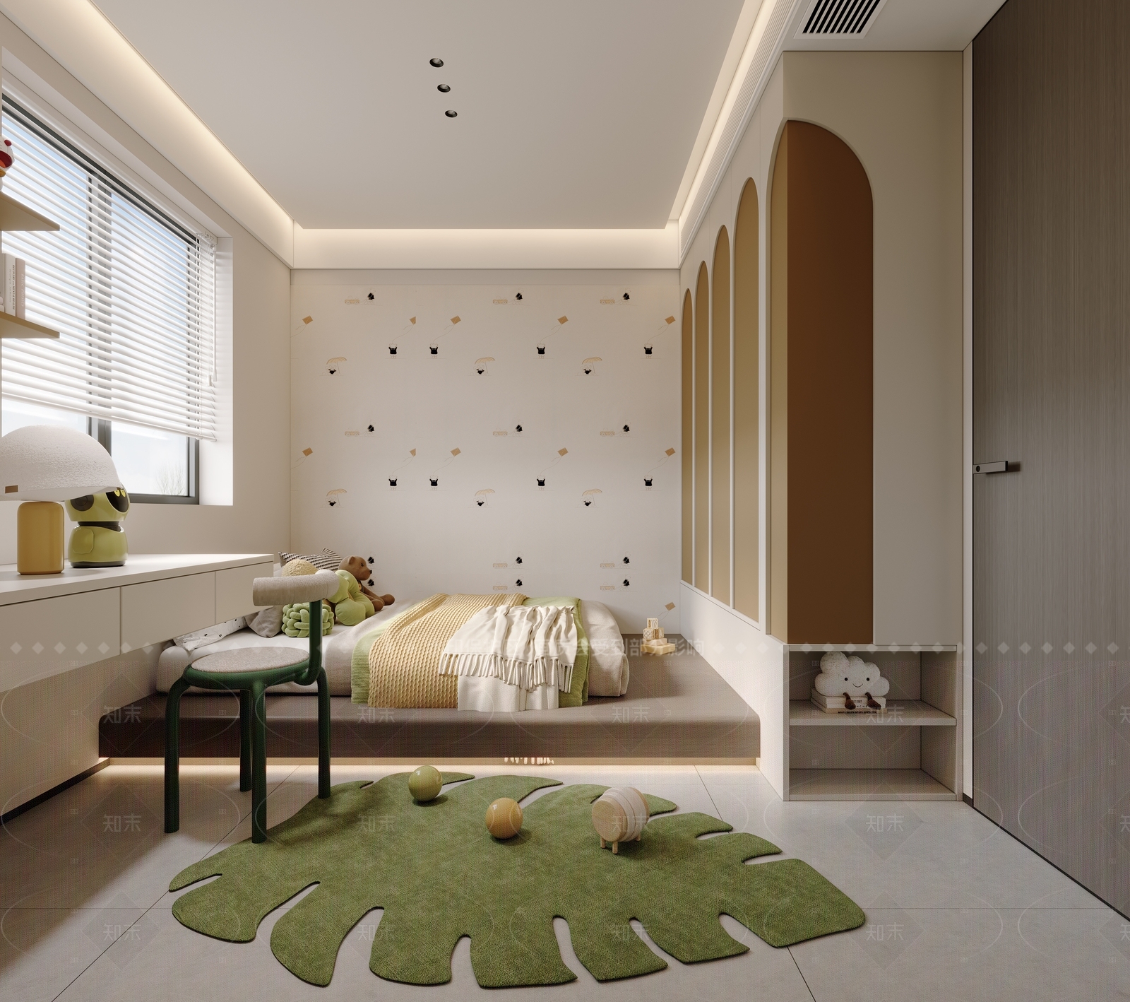 榻榻米卧室3D模型下载【ID:1205045855】