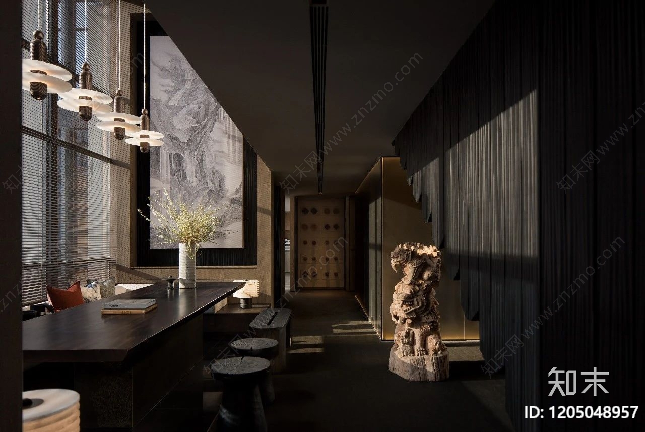 现代新中式茶馆下载【ID:1205048957】