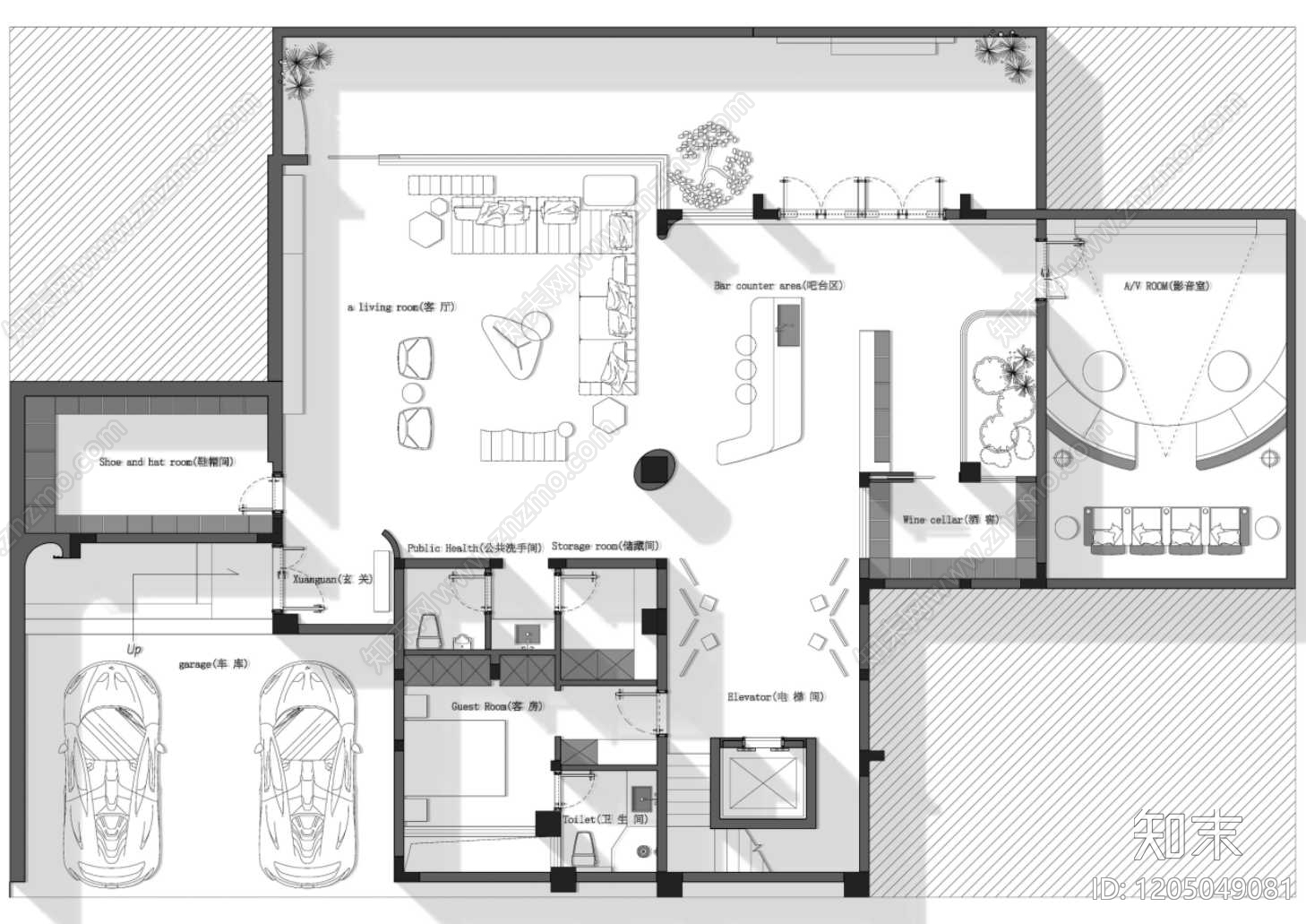 别墅施工图下载【ID:1205049081】