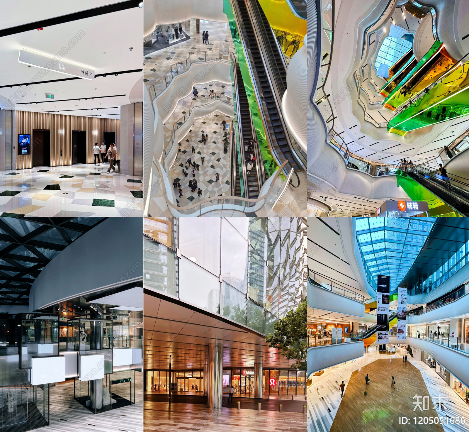 现代简约商场施工图下载【ID:1205051686】