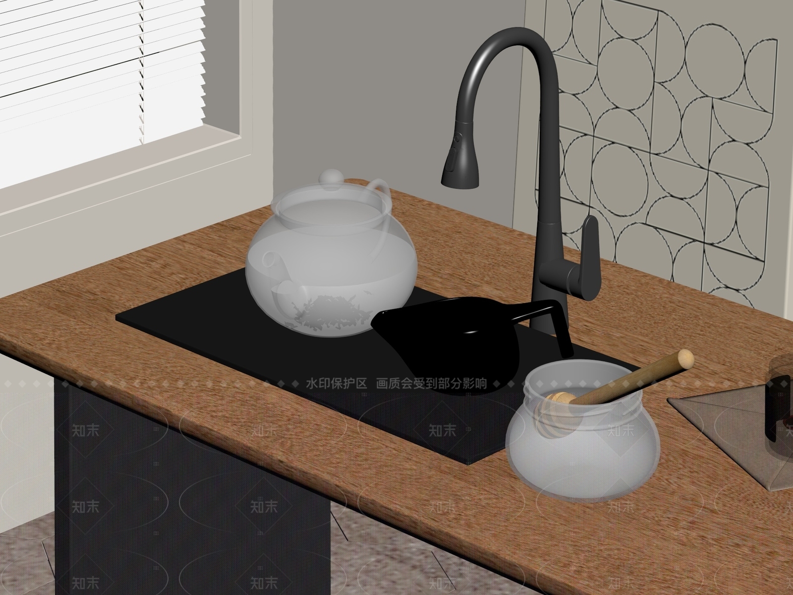电水壶SU模型下载【ID:1205056383】
