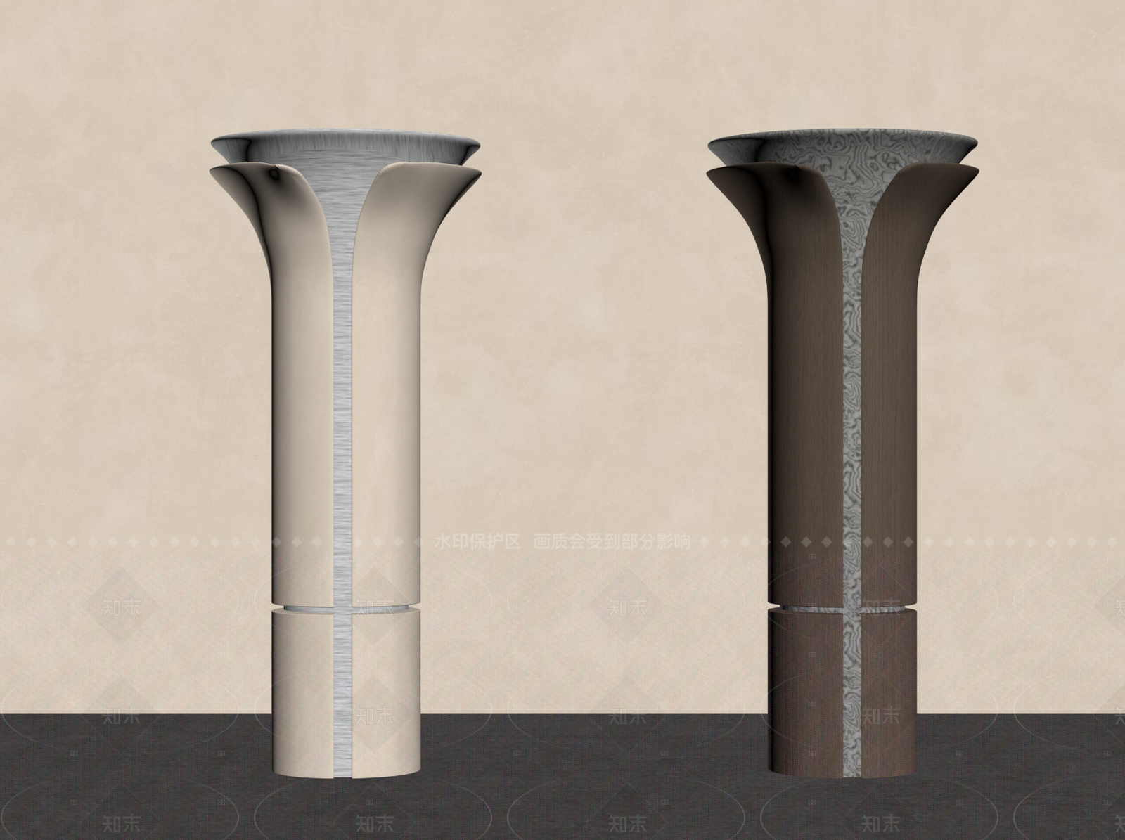 现代柱子SU模型下载【ID:1205057396】