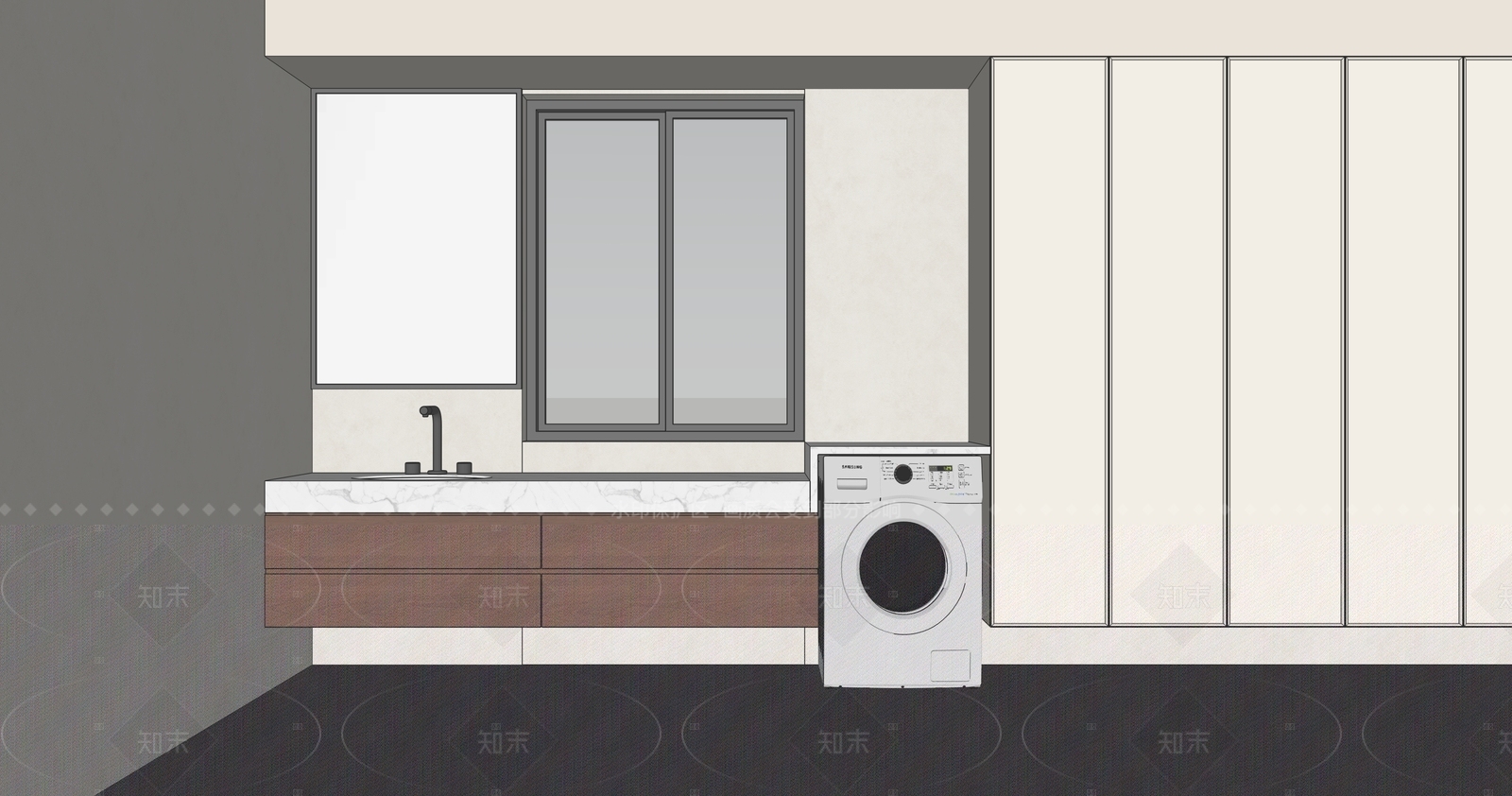 现代卫生间SU模型下载【ID:1205058574】