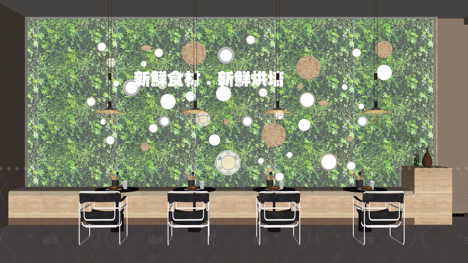 现代甜品面包店SU模型下载【ID:1205065216】