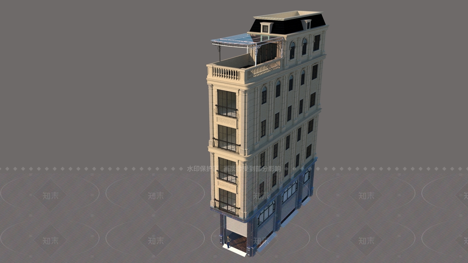 法式欧式多层住宅SU模型下载【ID:1205067460】