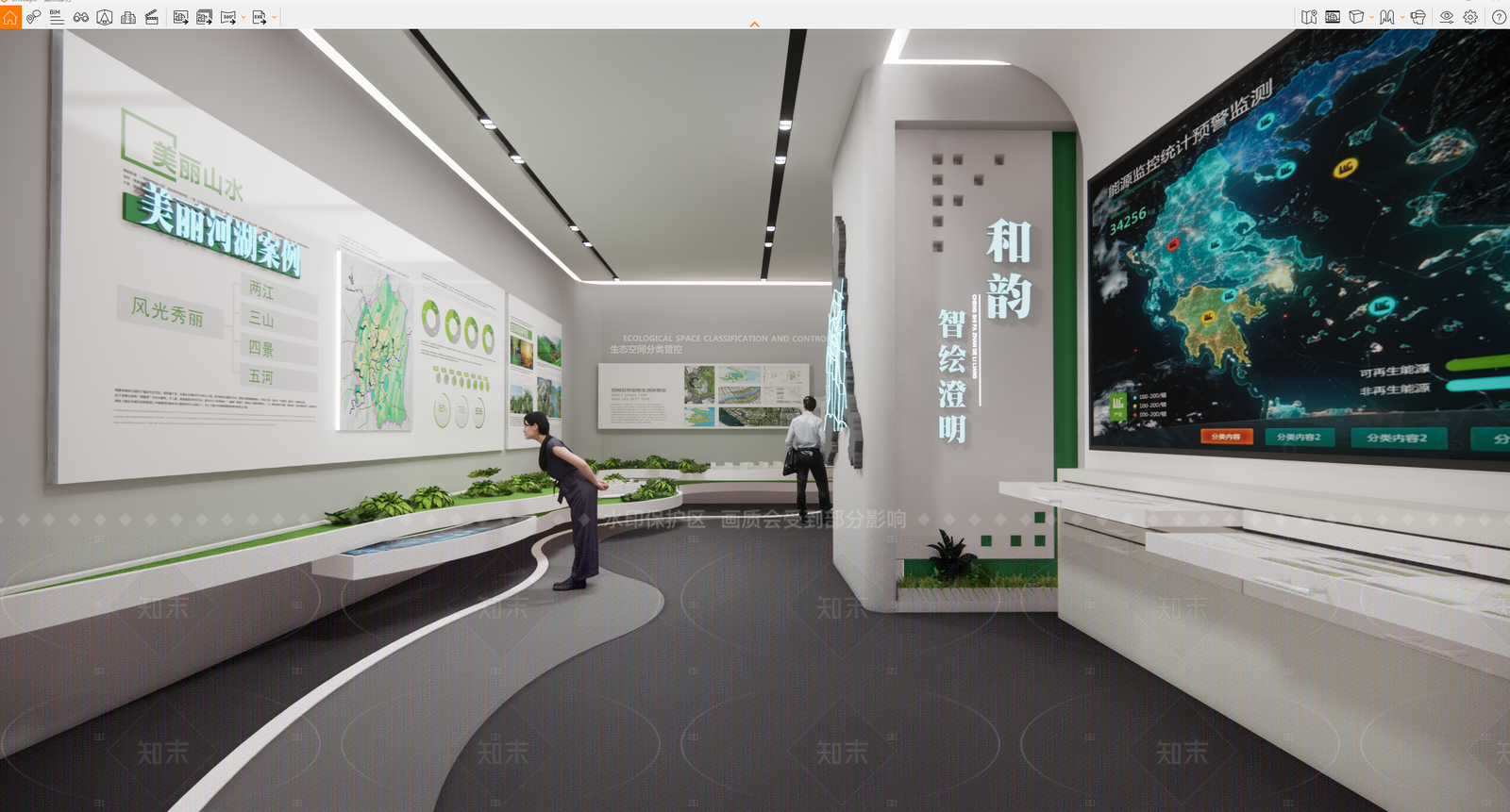 现代简约博物馆SU模型下载【ID:1205069252】